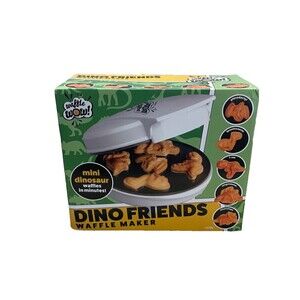 Dinosaur Mini Waffle Maker Wow Dino Friends 3D Shaped Double Sided 5 Different